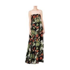 NWT NICHOLAS SABINE FLORAL STRAPLESS JUMPSUIT Sz 0 Silk Wide Leg Flowy Chic Sexy